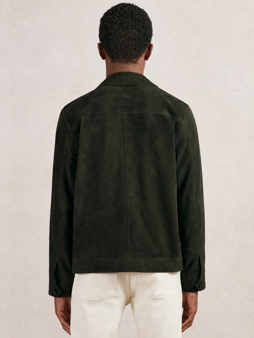 Suede Worker Jacket Dark Green | Men