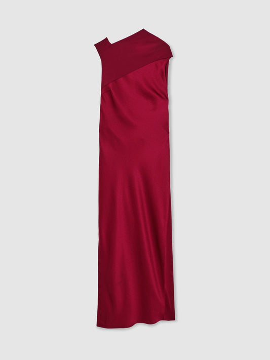 Back Detail Midi Dress Red | Women