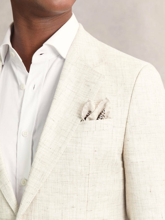 Pocket Square Oatmeal Melange | Men