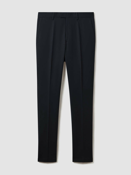 Slim Fit Cotton Blend Chinos Navy | Men