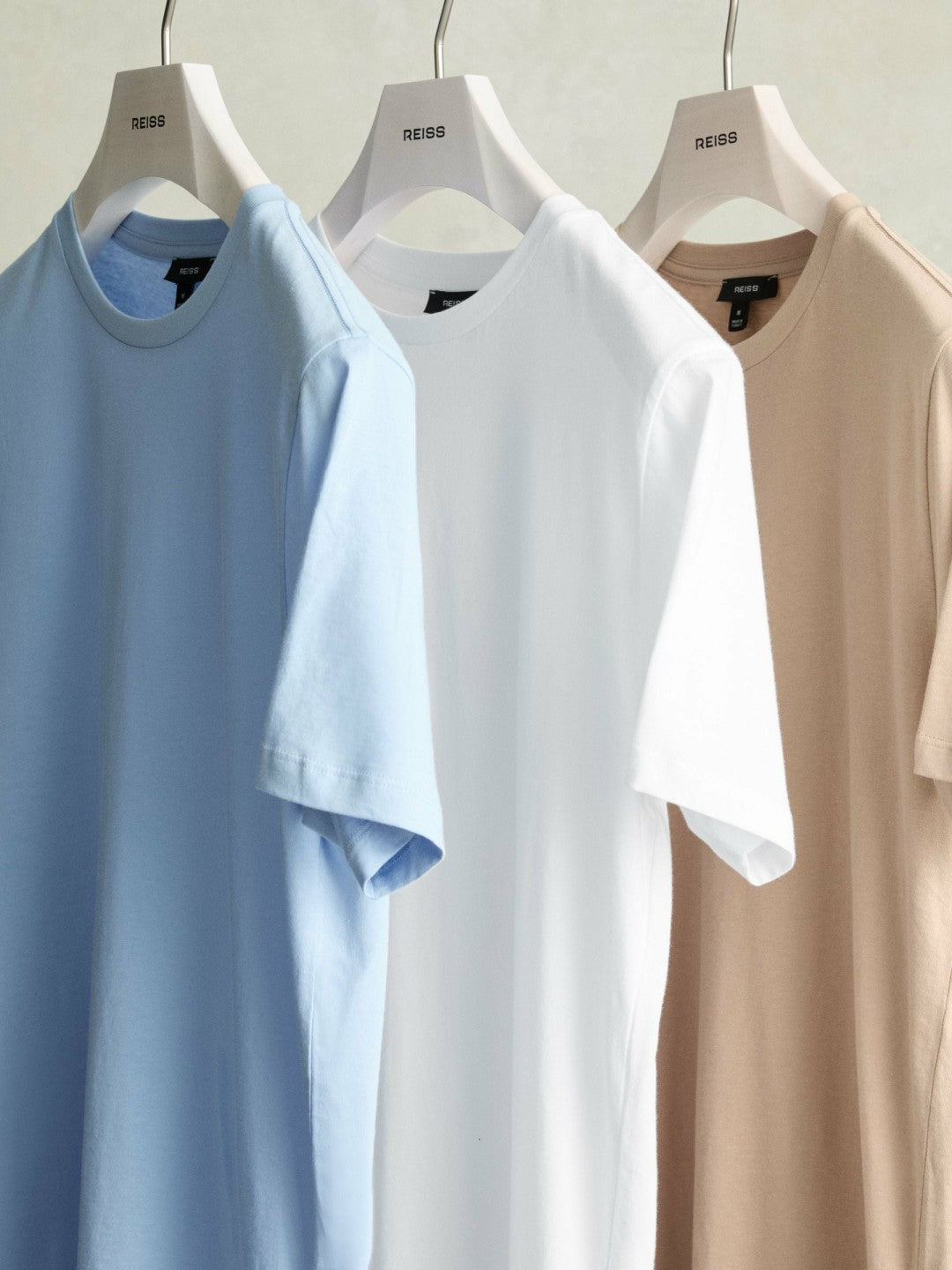 Cotton-Jersey Crew-Neck T-shirts 3 Pack Neutral | Men