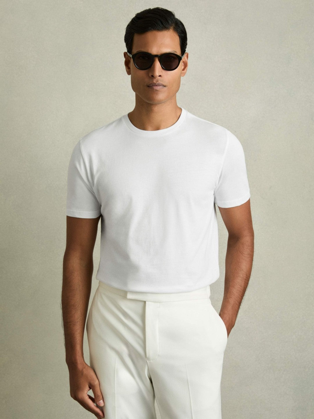 Cotton-Jersey Crew-Neck T-shirts 3 Pack Neutral | Men