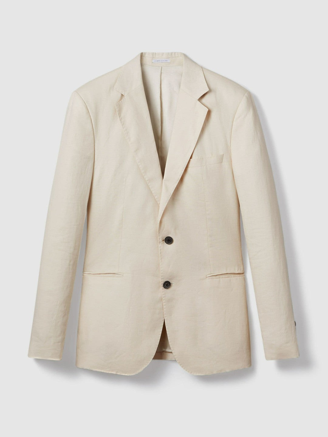 Slim-Fit Single Breasted Linen Blazer Stone | Men