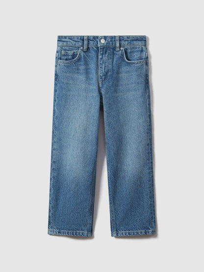 3-9 yrs Loose Fit Adjuster Jeans Mid Blue | Children & Baby