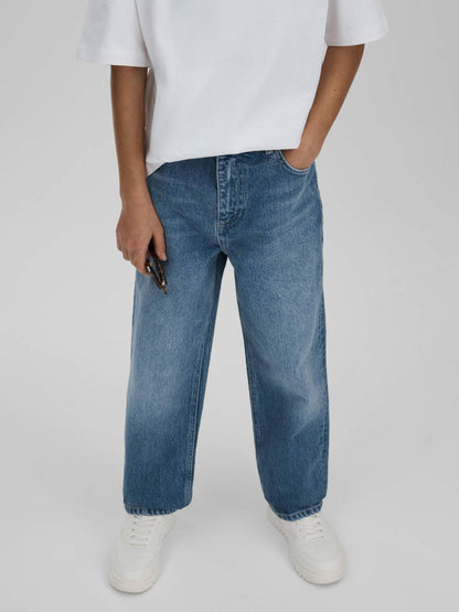 3-9 yrs Loose Fit Adjuster Jeans Mid Blue | Children & Baby