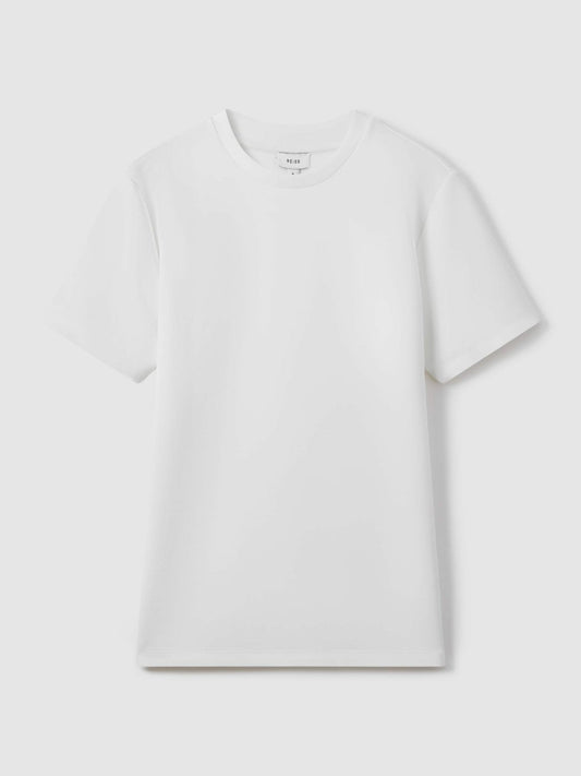 Interlock Jersey Crew Neck T-Shirt White | Men