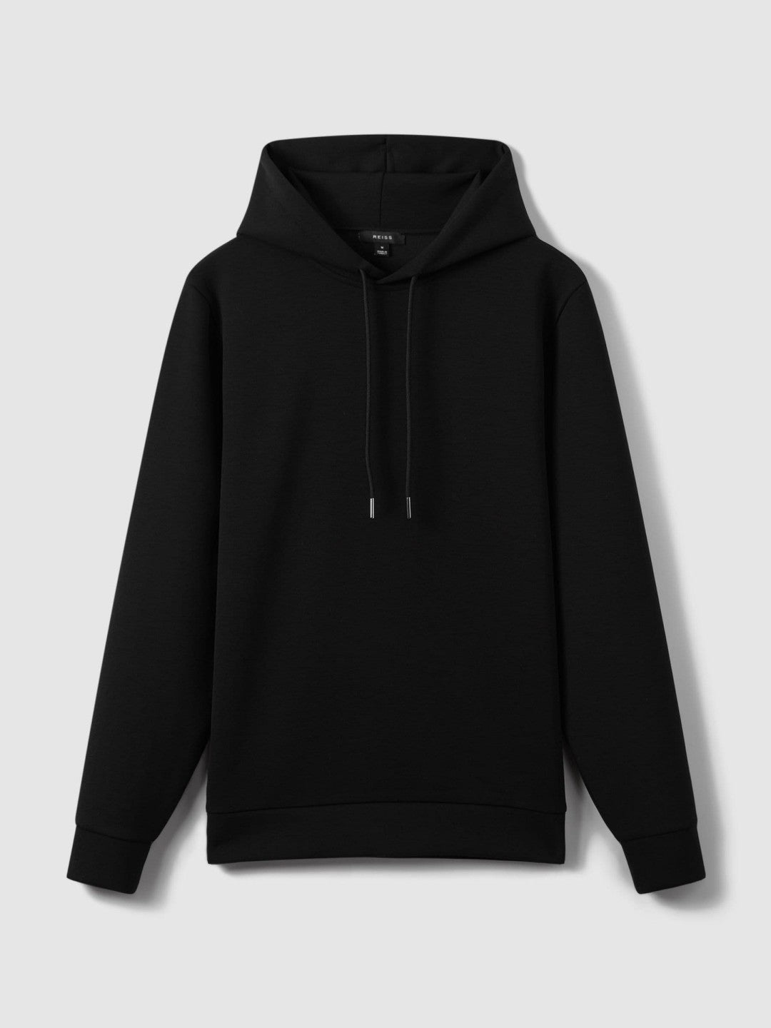 Interlock Jersey Drawstring Hoodie Black | Men