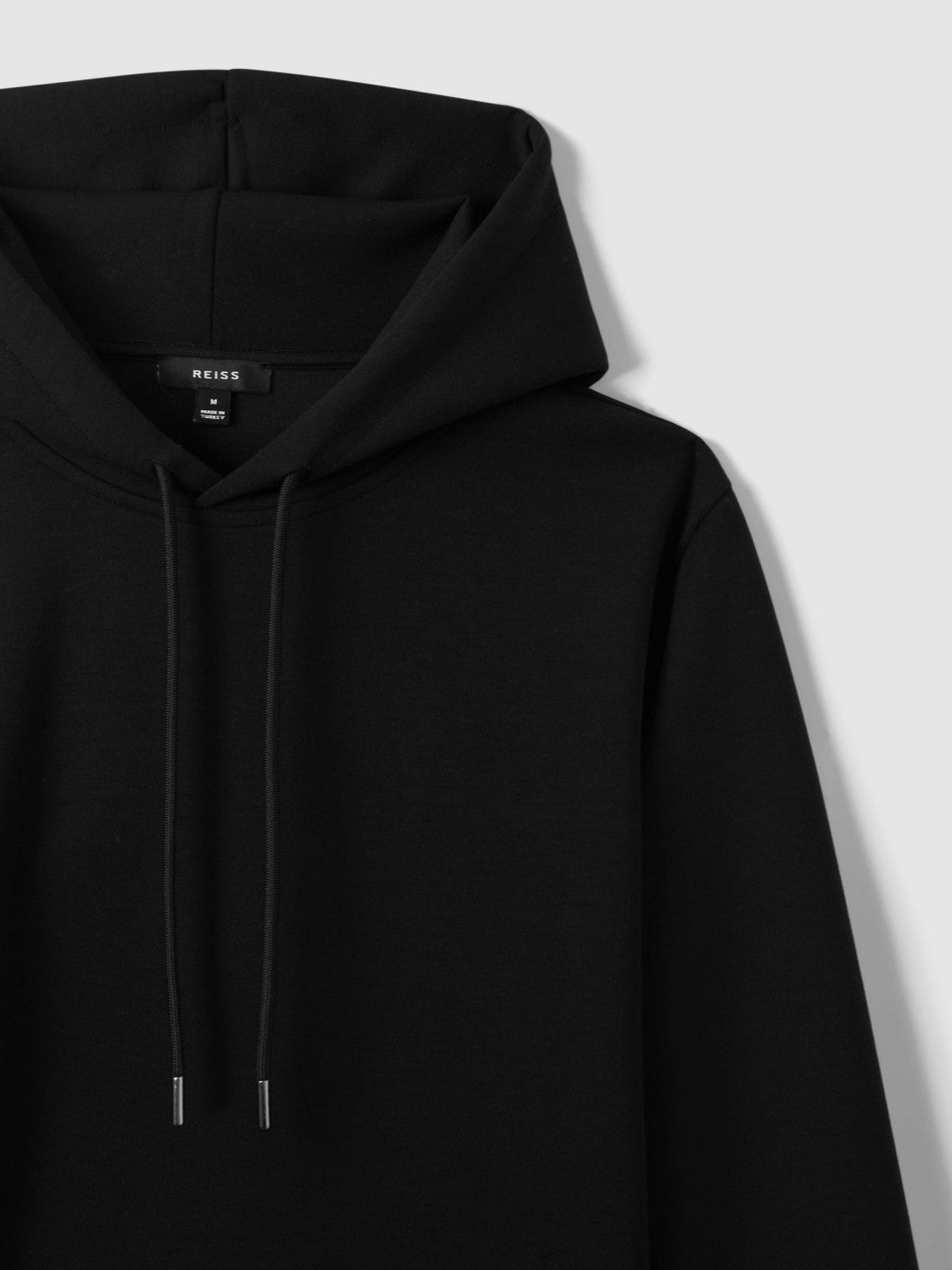 Interlock Jersey Drawstring Hoodie Black | Men