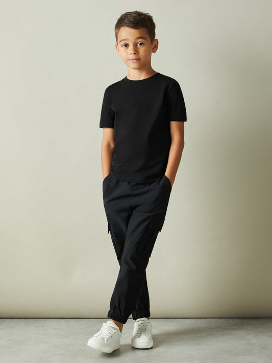 9-13 yrs Crew Neck T-Shirt Black | Children & Baby