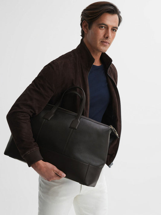 Leather Holdall Chocolate | Men