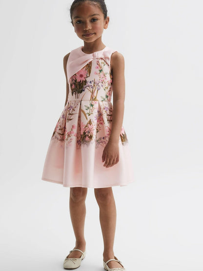 Senior Scuba Floral Printed Dress Multi | Children & Baby