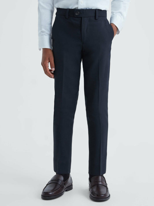 9-14 yrs Wool Blend Adjustable Trousers Navy | Children & Baby