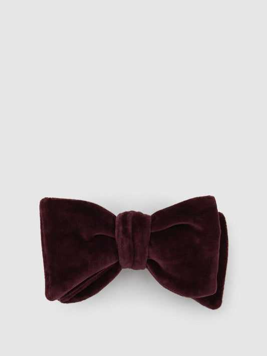 Velvet Bow Tie Bordeaux | Men