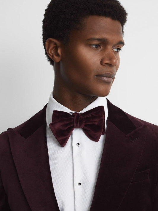 Velvet Bow Tie Bordeaux | Men