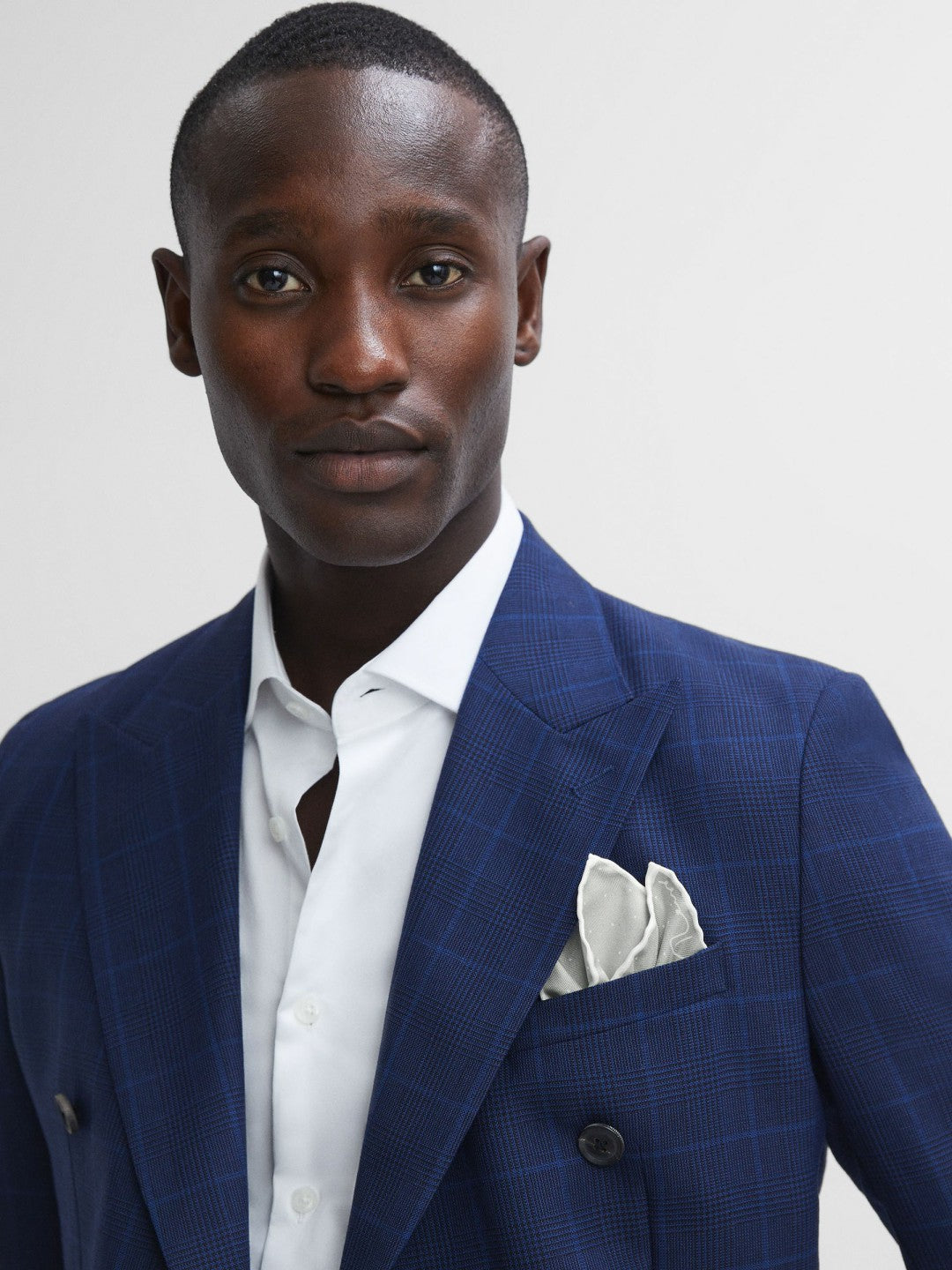 Polka Dot Silk Pocket Square Silver | Men