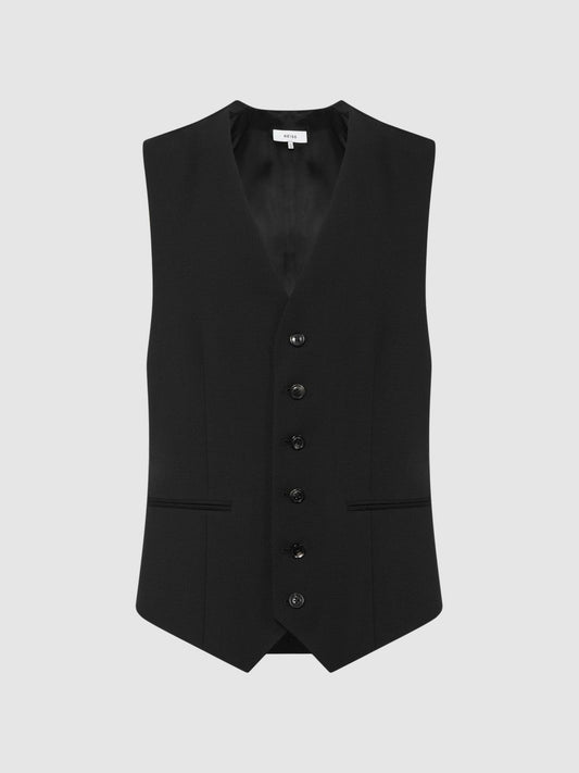 Modern Fit Travel Waistcoat Black | Men