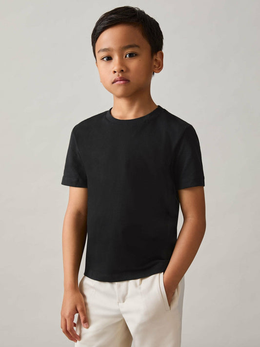 3-9 yrs Crew Neck T-Shirt Black | Children & Baby