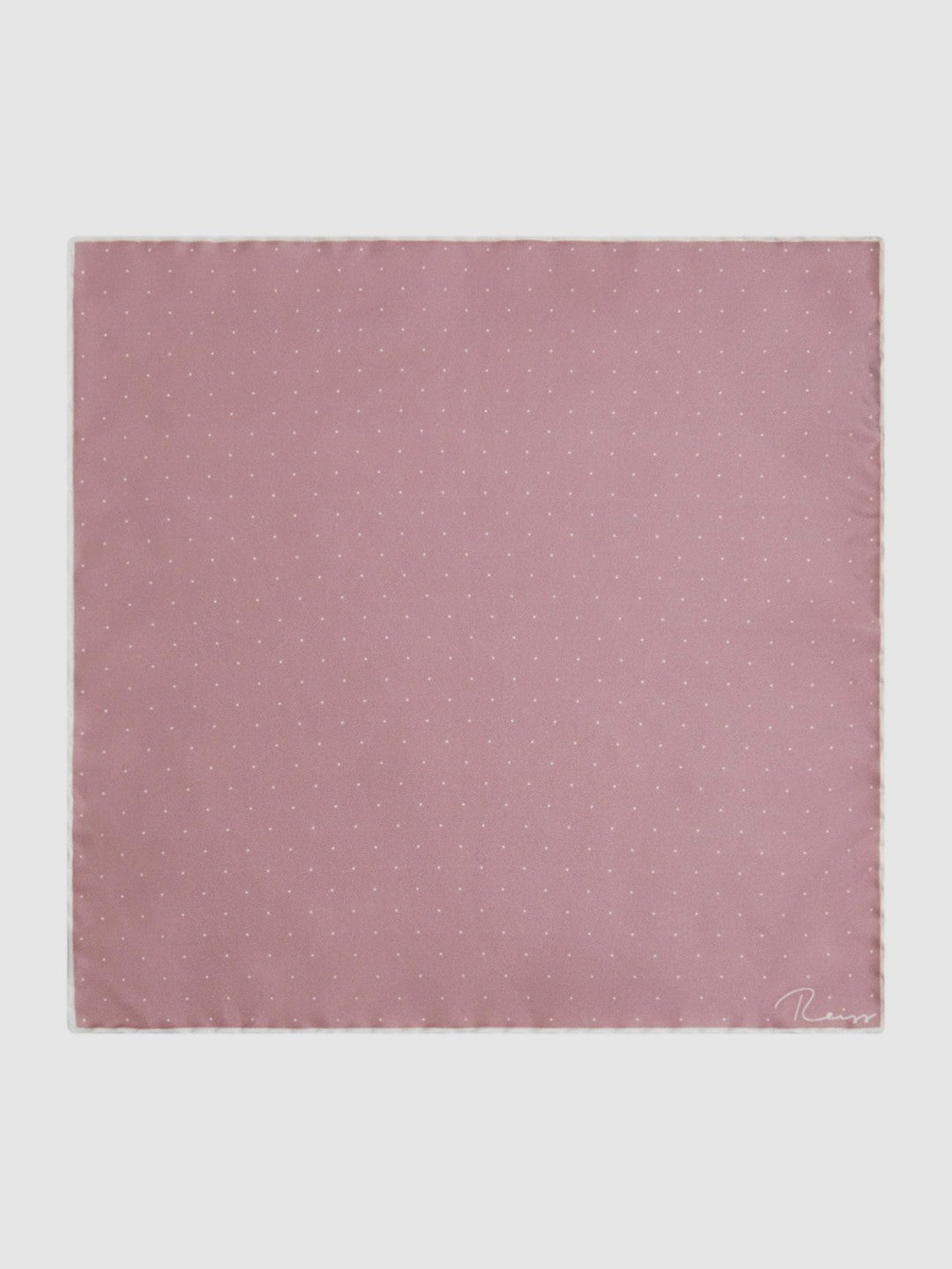 Polka Dot Silk Pocket Square Pink | Men