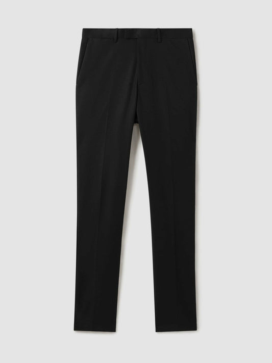 Slim Fit Cotton Blend Chinos Black | Men