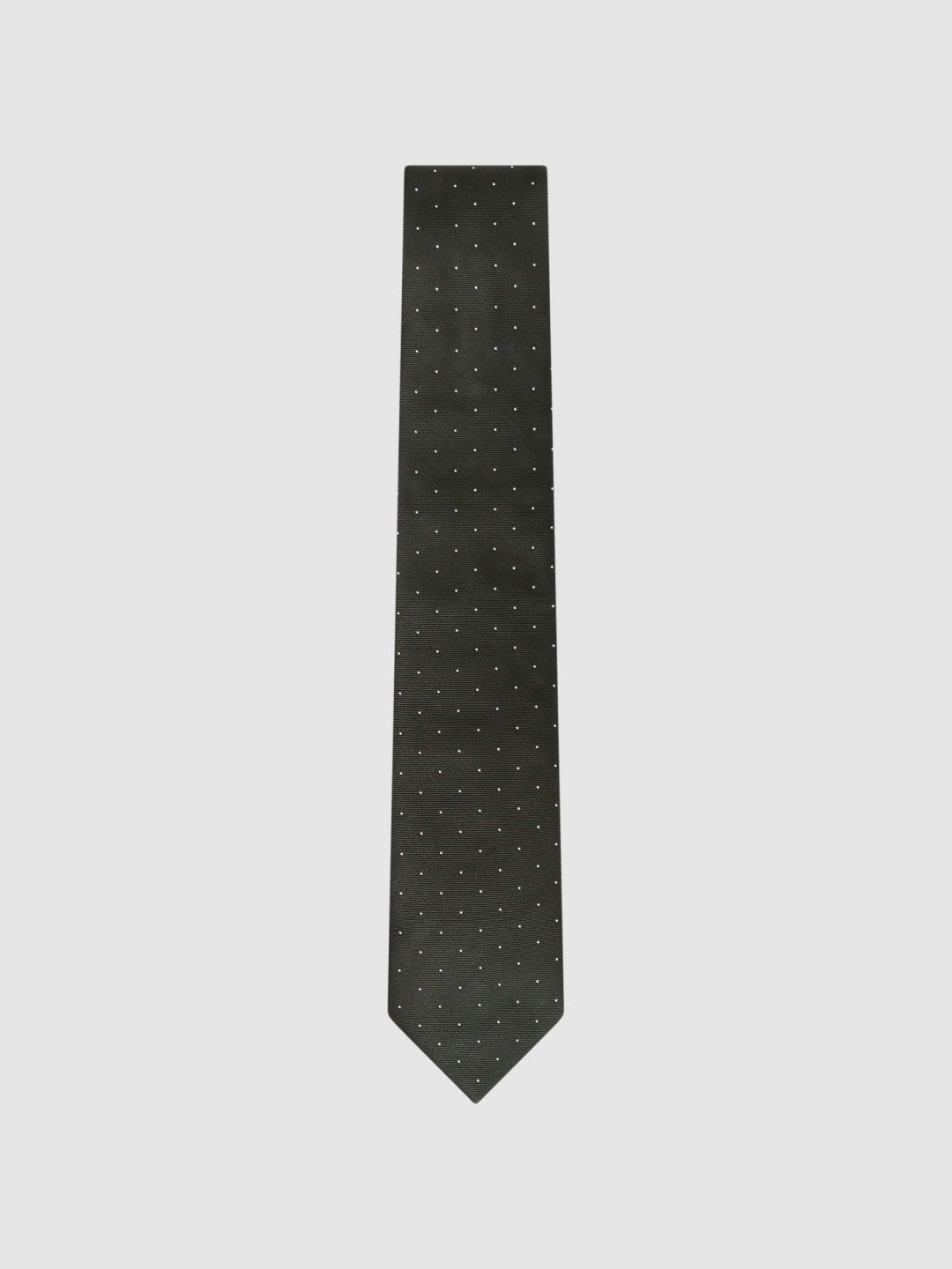 Polka Dot Silk Tie Dark Green | Men