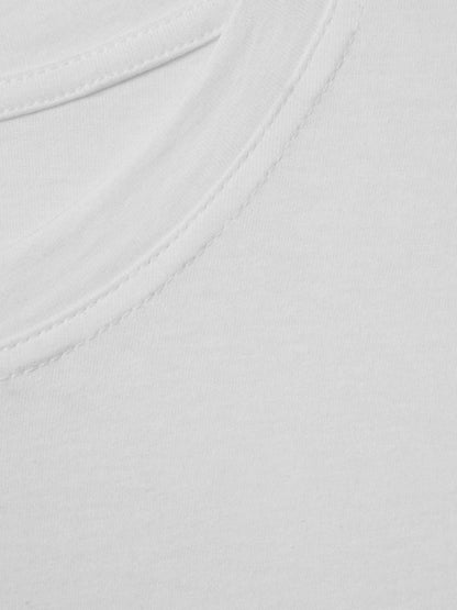 Cotton Capped Sleeve T-Shirt White | Women