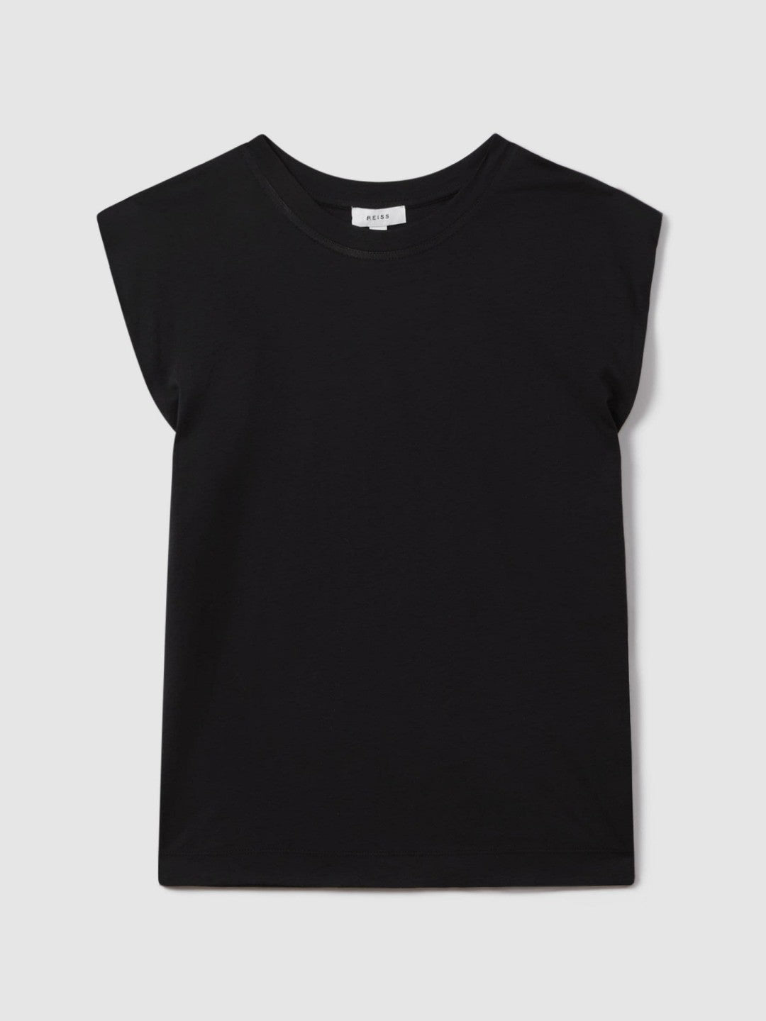 Cotton Capped Sleeve T-Shirt Black | Women