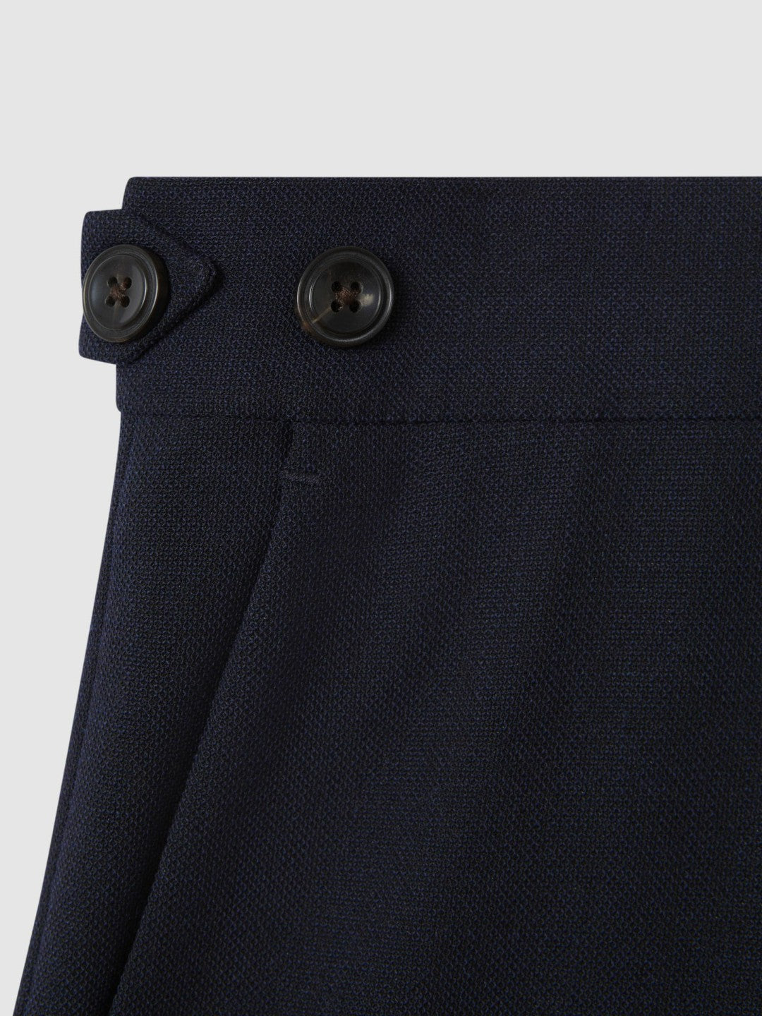 Slim Fit Side Adjuster Trousers Navy | Men
