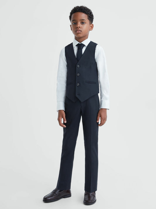 3-9 yrs Wool Blend Waistcoat Navy | Children & Baby