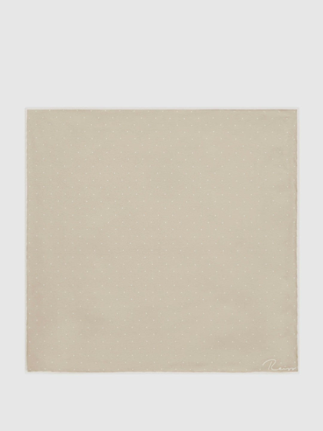 Polka Dot Silk Pocket Square Stone | Men