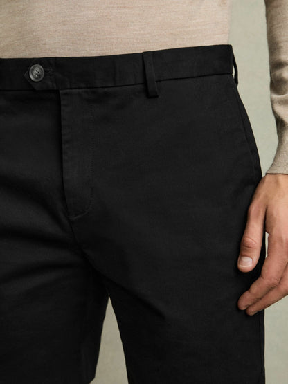 Short Length Casual Chino Shorts Black | Men