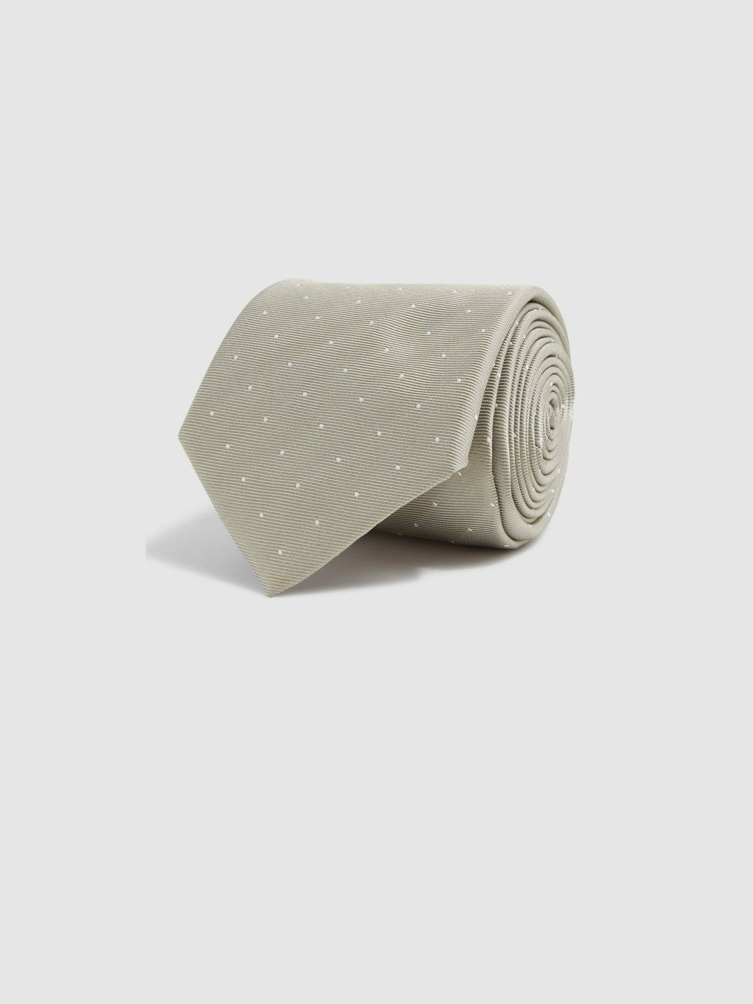 Polka Dot Silk Tie Champagne | Men