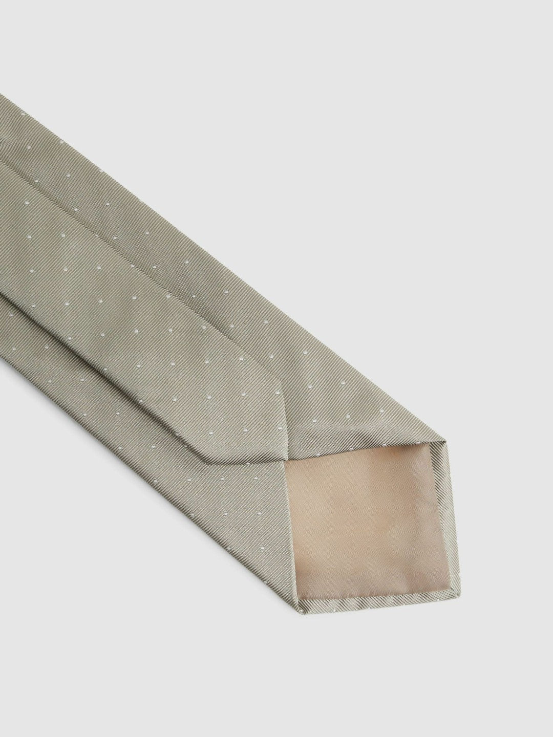 Polka Dot Silk Tie Champagne | Men
