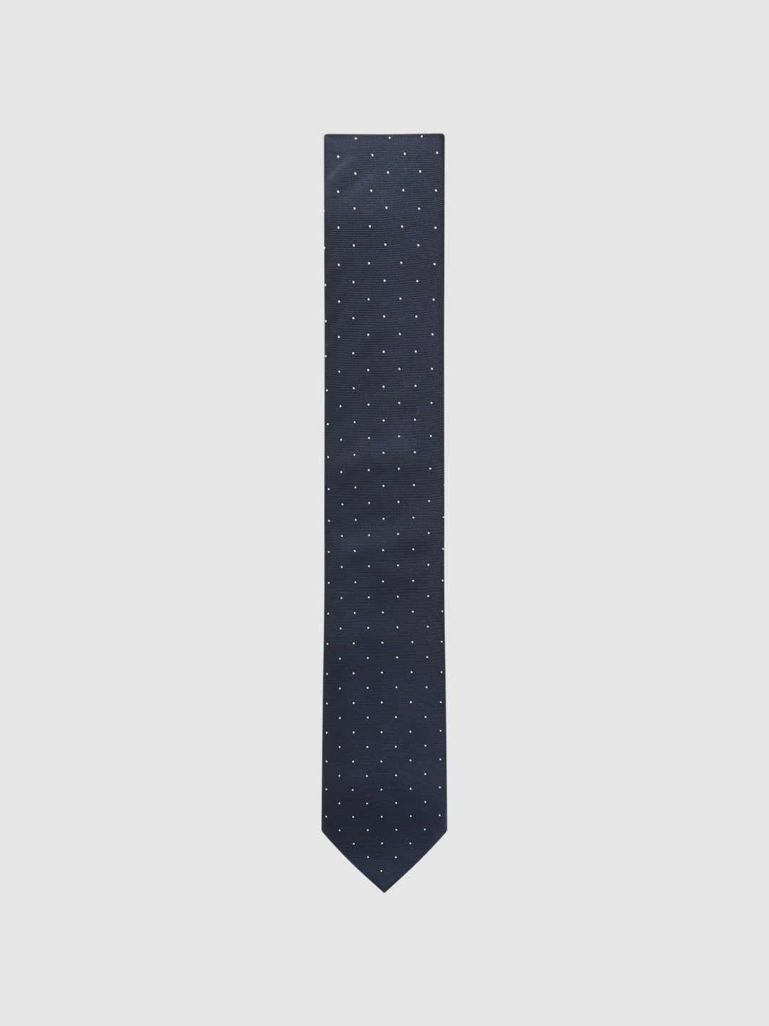 Polka Dot Silk Tie Navy | Men