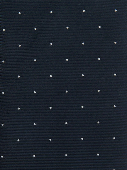 Polka Dot Silk Tie Navy | Men