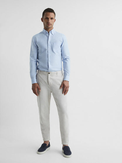 Soft Wash Button Down Oxford Shirt Soft Blue | Men