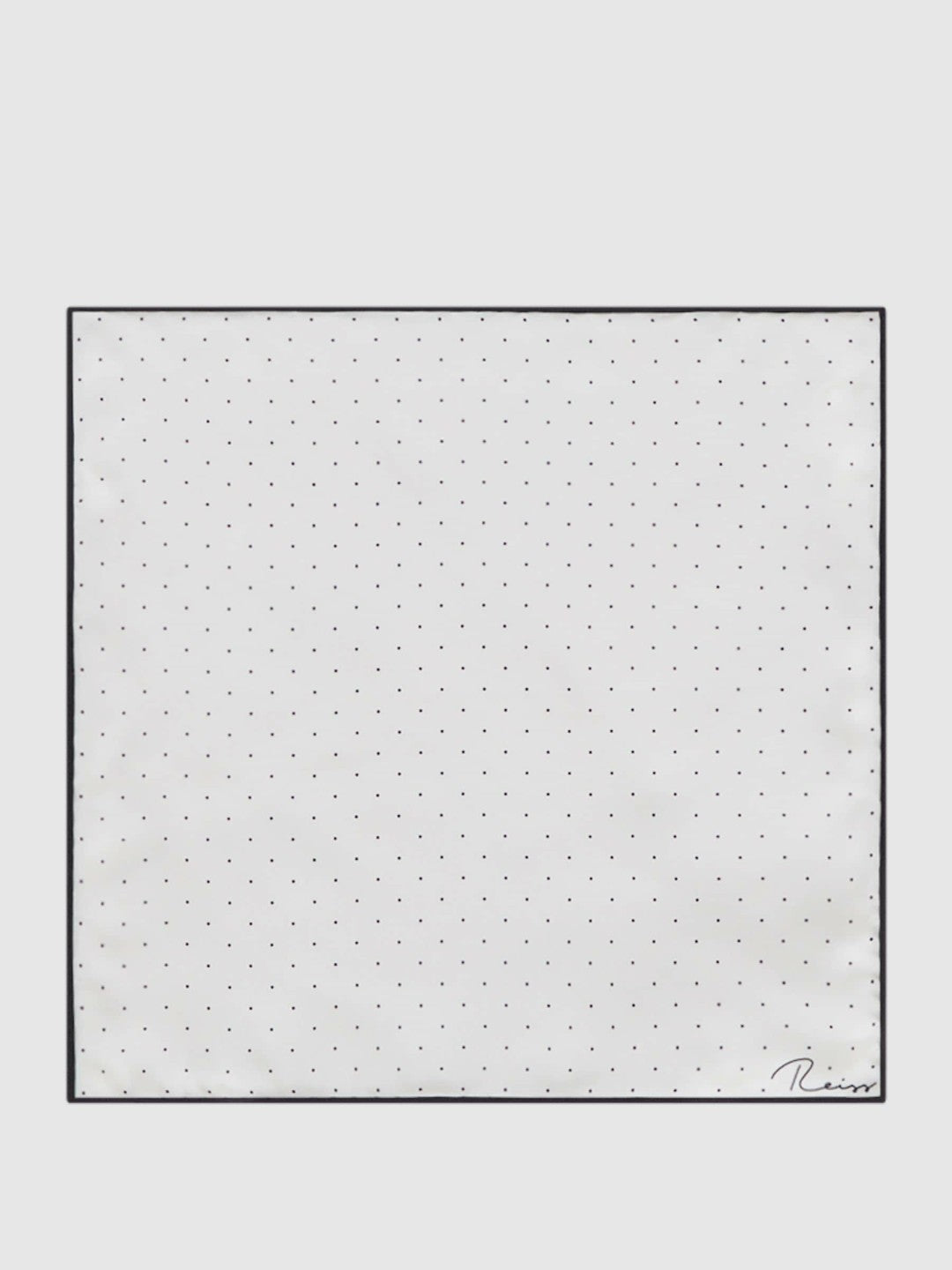 Polka Dot Silk Pocket Square White | Men