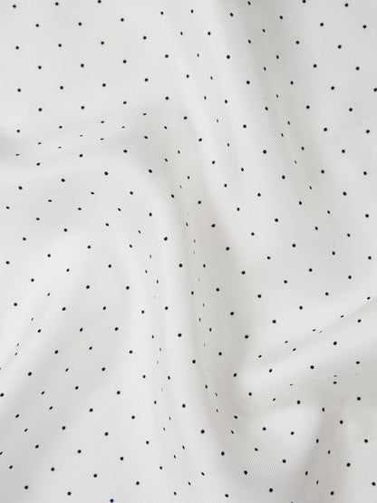 Polka Dot Silk Pocket Square White | Men