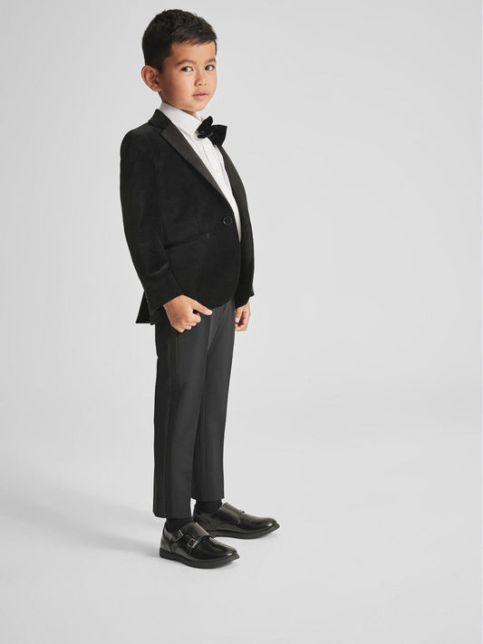 4-9 yrs Single Breasted Velvet Blazer Black | Children & Baby