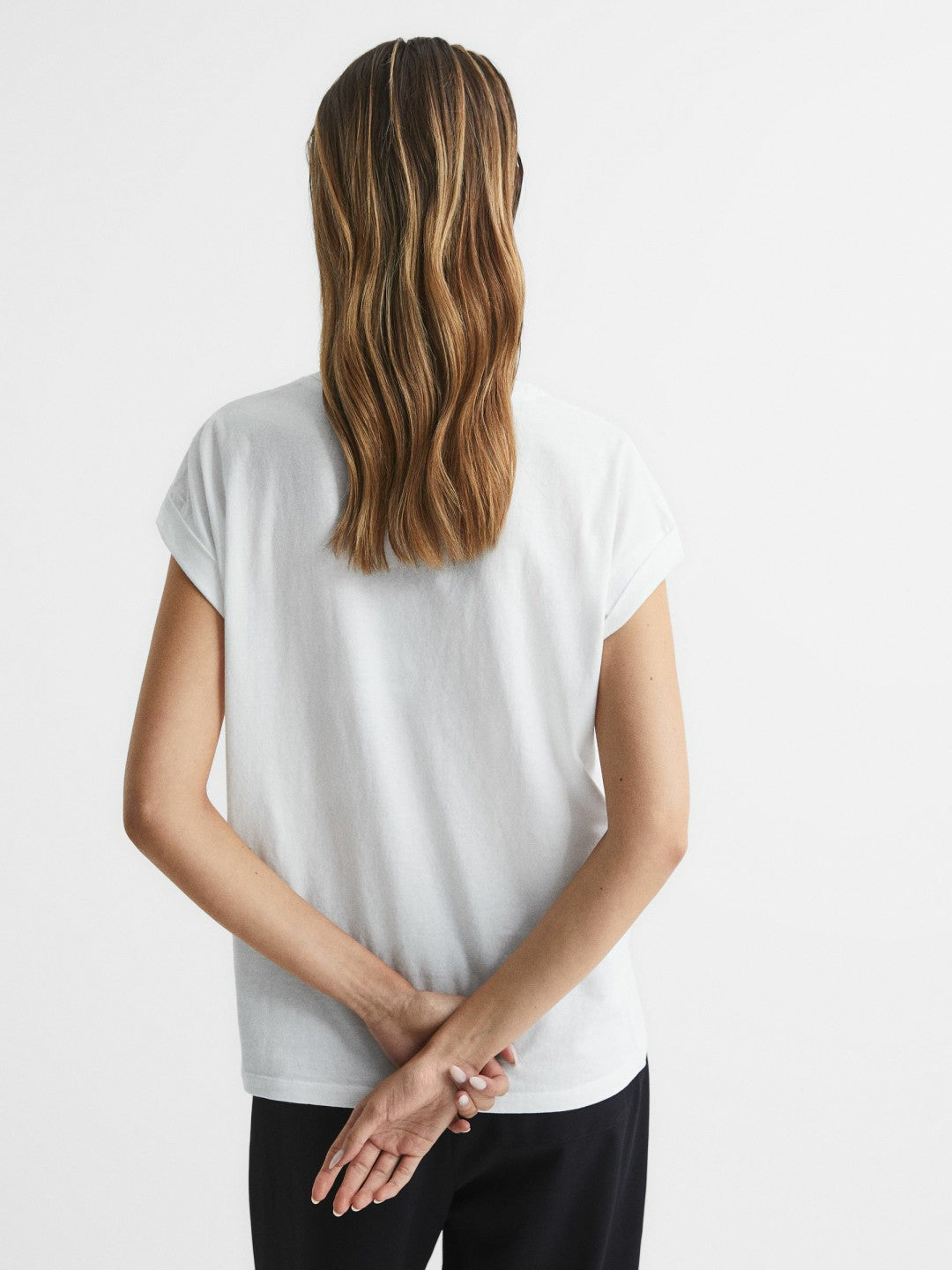 Cotton-Jersey Crew Neck T-Shirt White | Women