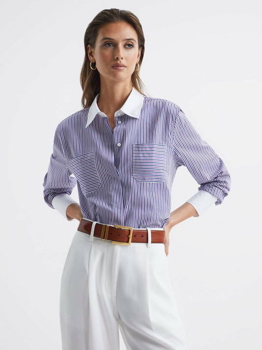 Leather Square Buckle Belt Tan | Women