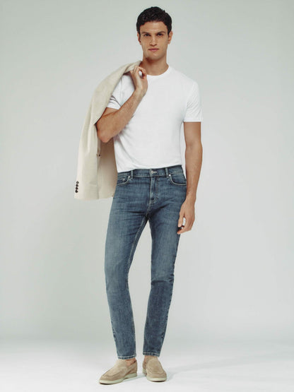 Skinny-Fit Jeans Washed Indigo Grey Cast | Men