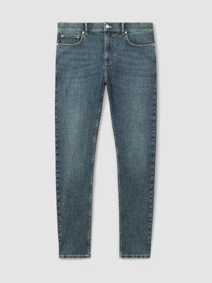 Skinny-Fit Jeans Washed Indigo Grey Cast | Men