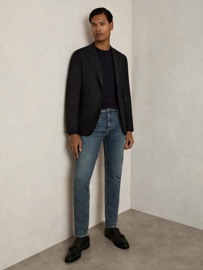Skinny-Fit Jeans Washed Indigo Grey Cast | Men