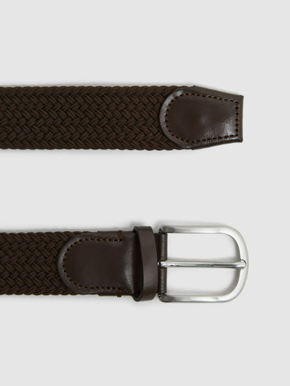Woven Belt Dark Brown | Men