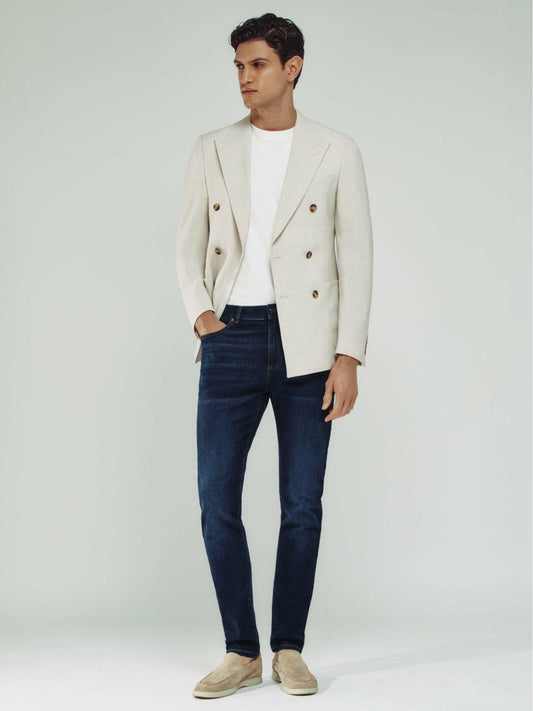 Skinny-Fit Jeans Washed Dark Indigo | Men