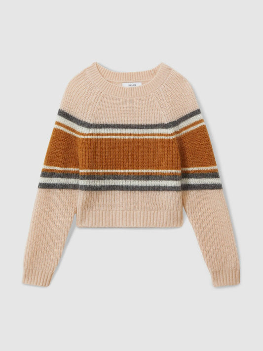 Colourblock Striped Jumper Pink | Children & Baby