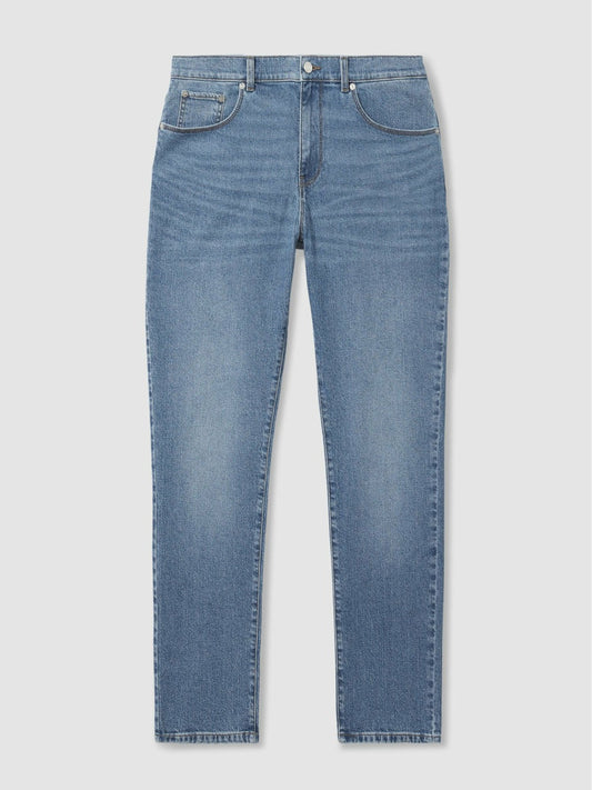 Straight-Leg Jeans Mid Blue Wash | Men