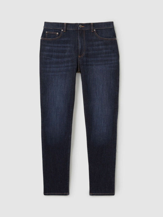 Cotton-Stretch Slim-Fit Jeans Indigo Blue Wash | Men