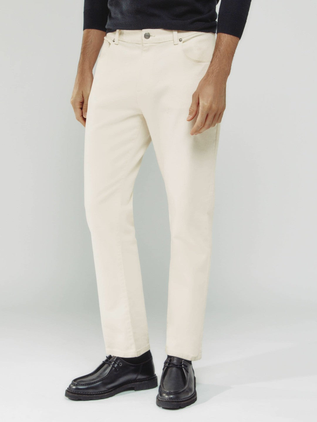 Straight-Leg Jeans White | Men