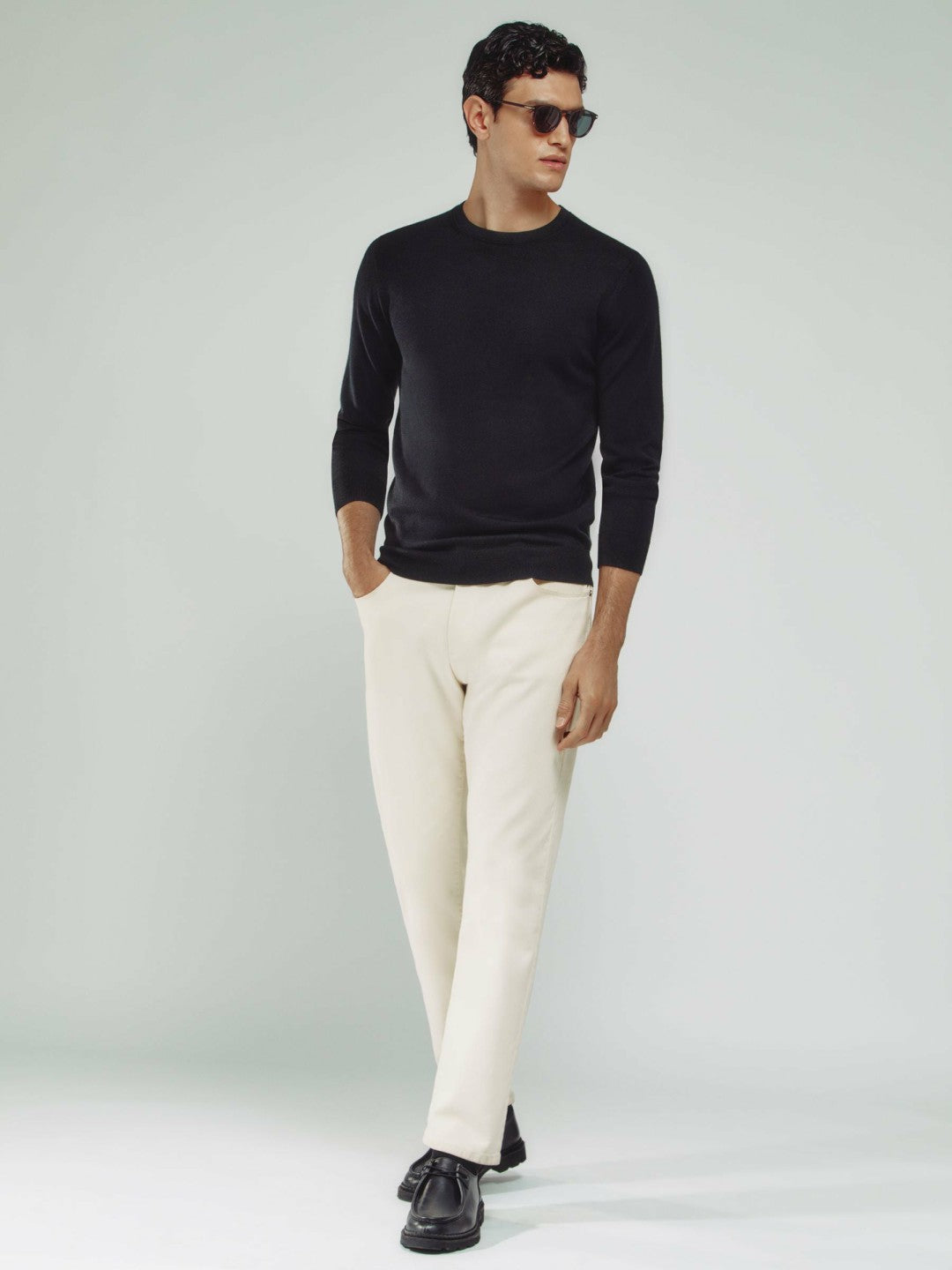 Straight-Leg Jeans White | Men